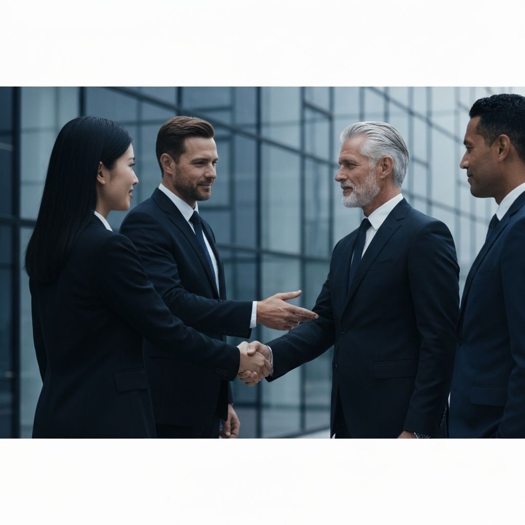 Business executives in a professional meeting